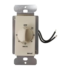 Woods 59718 Decora Style 60-Minute Timer, Mechanical Wall Switch, Light Almond