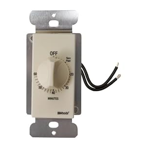 Woods 59718 Decora Style 60-Minute Timer, Mechanical Wall Switch, Light Almond by