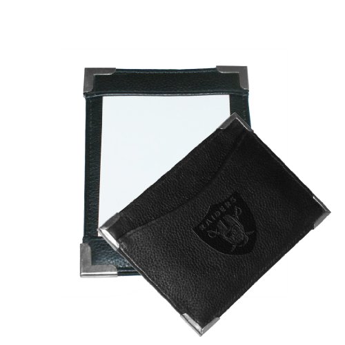 NFL Oakland Raiders Debossed Black Leather Pocket Jotter
