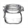 Bormioli Fido Clear Square Canning Jar .5 Liter