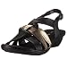 RemonteDorndorf Vanessa R1651/11, Damen Sandalen, schwarz, (schwarz/oro/platin 11)
