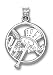 MLB New York Yankees Sterling Silver Pierced Baseball Charm