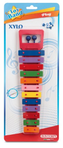 Bontempi XL1252N - Xylo, Xylophon mit 12 farbigen Metallpl&auml;ttchen, 34cm im Preisvergleich 