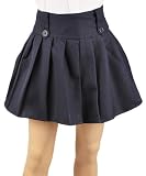 Genuine Button Accent Pleated Scooter (Sizes 7 - 16)