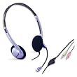 Genius HS-02B Headphone With Microphone, 3.5mm Connector.