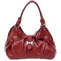 Parinda Marigold Faux Leather Handbag - Red