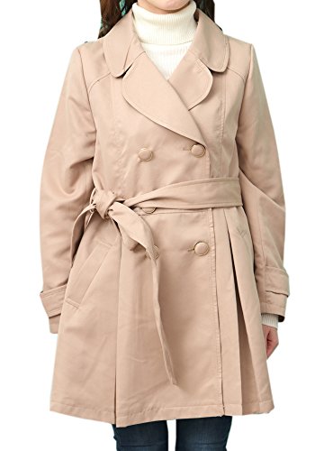 (Goldjapan)ゴールドジャパン 大きいサイズ レディース 大人 スプリングコート ダブル トレンチコート maru-343076