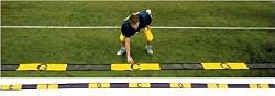 Training Aids & Field Accessories - Line Split Strip, Yellow/Black - Football Practice