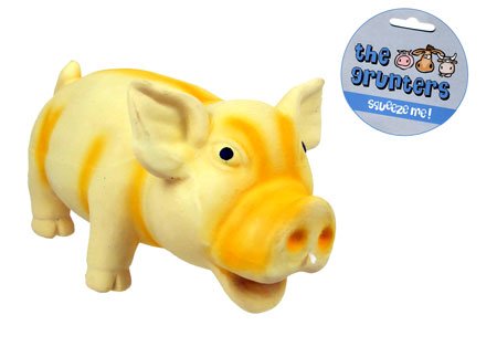 See (the grunters) Oinking Latex Pig Dog Toy (Small)