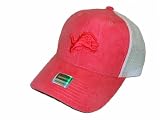 Detroit Lions Pink Suade Trucker Style Adjustable Baseball Hat