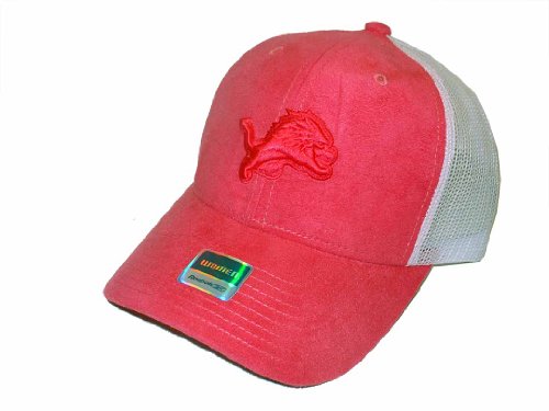 Detroit Lions NFL Reebok Women's Pink & White Mesh Back Adjustable Hat