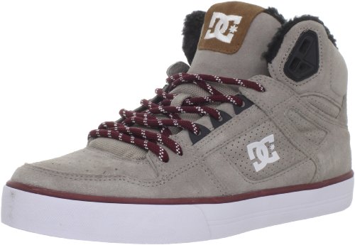 DC Spartan HI WC SE Shoes - Grey/Dark Red