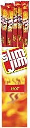 Slim Jim Giant Smoked Snacks, Hot, 0.97-Ounce Sticks (Pack of 24)