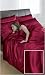 6pce Satin Plum King Size Duvet Cover Set(inc 1 duvet cover,1 fitted sheet,4 pillowcases) Image