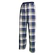 Multi Color tartan plaid check flannel cotton pants for lounging, sleep, sports. Unisex relaxed fit, exposed elastic waist