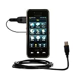 Classic Straight USB Cable for the Samsung Instinct with Power Hot Sync and Charge capabilities - Gomadic Brand w/ TipExchange Technology