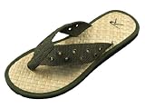 Black "Pistol Belt" Thong Sandals, Available in various sizes