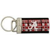 Alabama Crimson Tide Plaid Web Keychain
