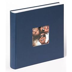 Walther FA-208-L Buchalbum "Fun" , Format 30 x 30 cm, 100 wei�en Seiten, mit Bildausschnitt, blau