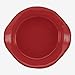 Rachael Ray Cucina Stoneware 1.5-Quart Round Baker, Cranberry Red
