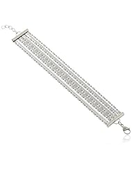 Stainless Steel Multi Strand Bracelet, 7.5" + 1" Extender