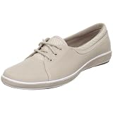 Grasshoppers Women's Bustle Lace-Up Sneaker,Stone,6.5 W US