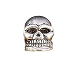 シルバー スカル ビーズ 手芸 ブレスレット ピアス ネックレス 等 用に (小タイプ・５個セット)