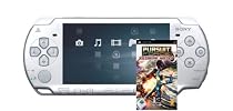 PlayStation Portable - PSP Konsole Slim&Lite Ice Silver (Pursuit Force - Extreme Justice Bundle)