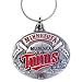 Minnesota Twins Oval Pewter Keychain