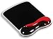 Kensington Duo Gel Wave Mouse Mat Pad With Wrist Rest Red And Black Ref 62402