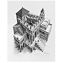(22x26) M.C. Escher (Ascending and Descending) Art Poster Print