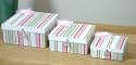 Set of Three French Shabby Chic Boxes. Would make Great Jewellry Boxes or a Gift