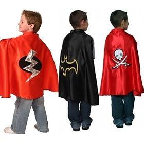 Superhero Capes Costume Dressup Set 3 Super Bat Pirate