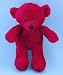 16" Make Your Own *NO SEW* Red Bear Kit