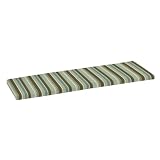 Strathwood 3-Seater Hardwood Bench Polyester Cushion, Striped Montserrat