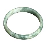 Hand-carved Marbled Chinese Jade Power Bracelet Hand-carved Jade Power Bracelet