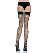 Lycra Crochet Net Thigh Highs w/Keyhole Backseam, in 3 Colors