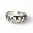 STERLING SILVER TOE RING - 5.5mm Zig Zag