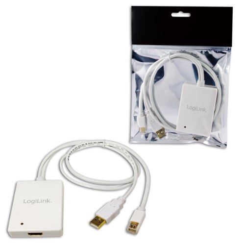 LogiLink Mini DisplayPort Male und USB A Male to HDMI Female Converter Preisvergleich