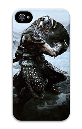 iPhone 4 Case, iPhone 4S Cases, Skyrim 2 Customize Hard 3D Shock-Absorption Protective Case Cover for Apple iPhone 4 4S