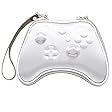 DICOCO Gamepad Airform Hard Case Bag Pouch For Xbox 360 Remote Controller + Wrist Strap (White)