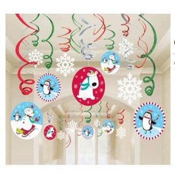 Joyful Snowman Hanging Swirls Value Pack