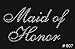 Bride Groom Bridesmaid Maid Matron of Honor Flower Girl Clear Rhinestone Iron On Hot Fix Appliques