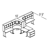 Bush Advantage Light Oak Configuration 51 - Layout for 19