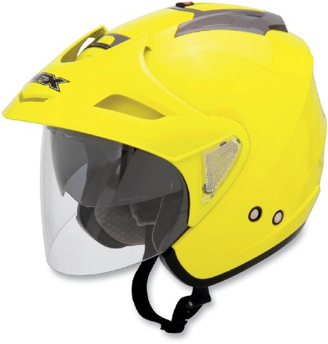 AFX FX-50 Open Face Motorcycle Helmet Hi-Vis Yellow Extra Large XL AFX FX-50 Open Face Motorcycle Helmet Hi-Vis Yellow Extra Large XL