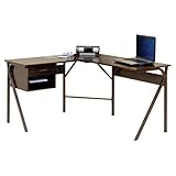 Bronze & Espresso Corner Computer Desk