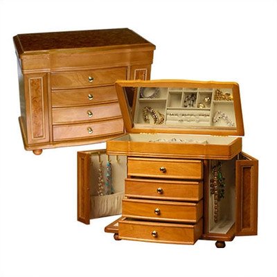 Mele & Co. & Co. Josephine Wooden Jewelry Box - 14W x 11.5H in.