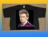 DOCTOR WHO David Tennant BLACK T SHIRT SIZE MEDIUM