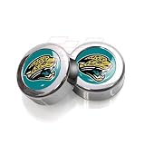 Jacksonville Jaguars License Plate, Frame Chrome Screw Covers by CarBeyondStore