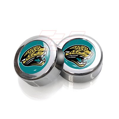 Jacksonville Jaguars License Plate, Frame Chrome Screw Covers